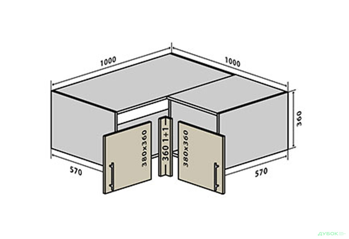 В81 Тумба кутова 100 Вудлайн Люкс / WoodLine Luxe VIP-master - Зображення 1 Зображення 1 - В81 Тумба кутова 100 Вудлайн Люкс / WoodLine Luxe VIP-master