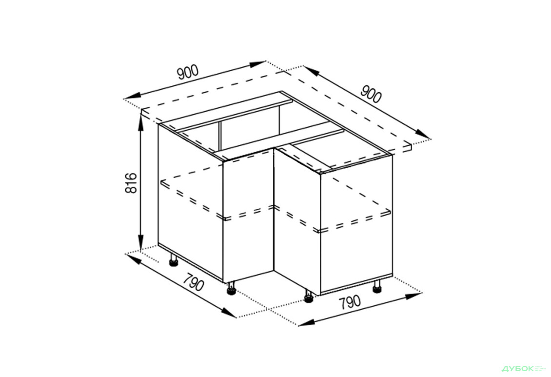 Корпус Н 90x90 Svit Mebliv - Изображение 1 Изображение 1 - Корпус Н 90x90 Svit Mebliv