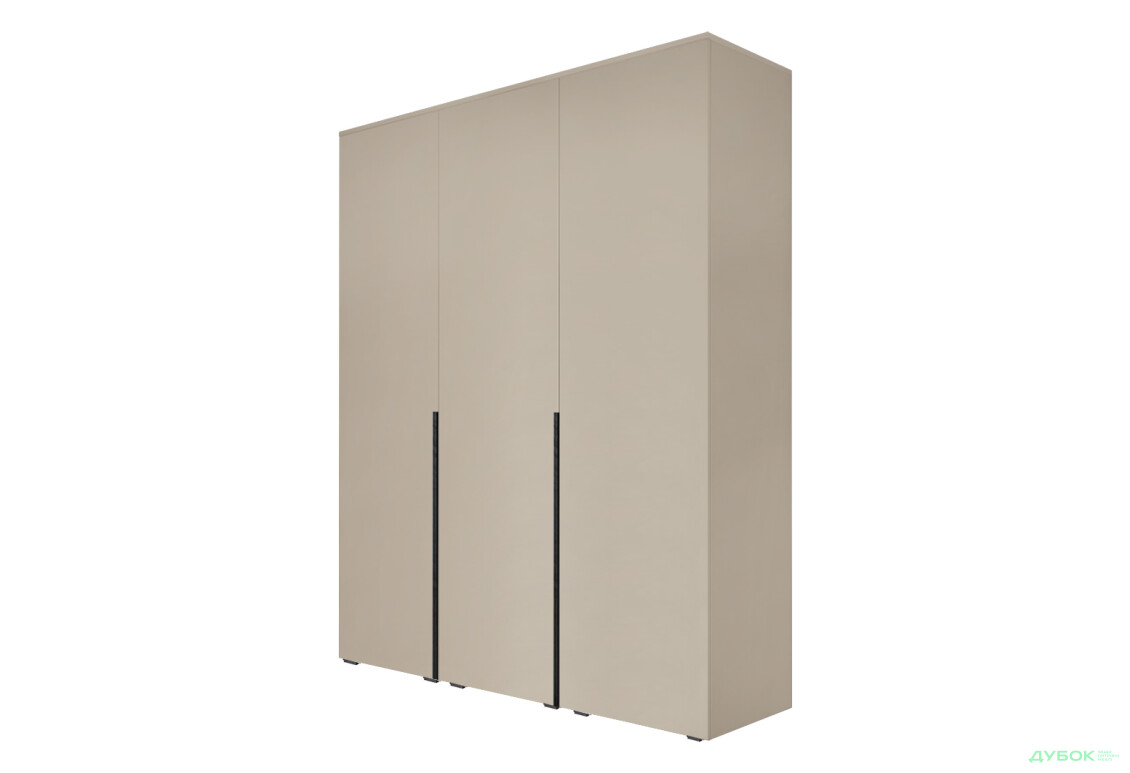 Шафа Moreli Ліберті (ST0027) зі штангою та відділенням з полицями 3-дверна 180 см кашемір - Зображення 1 Зображення 1 - Шафа Moreli Ліберті (ST0027) зі штангою та відділенням з полицями 3-дверна 180 см кашемір