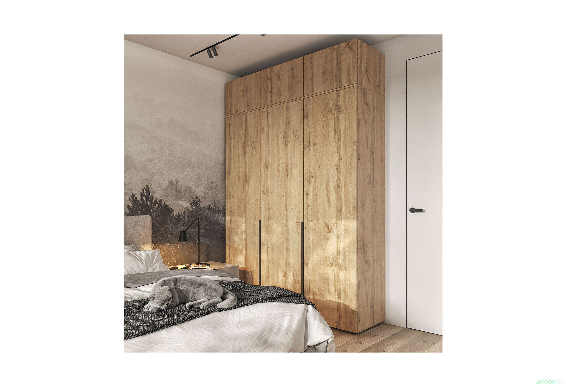 Антресоль Moreli Ліберті (STA-0027) 3-дверна 180 см, аппалачі - Зображення 2 Зображення 2 - Антресоль Moreli Ліберті (STA-0027) 3-дверна 180 см, аппалачі