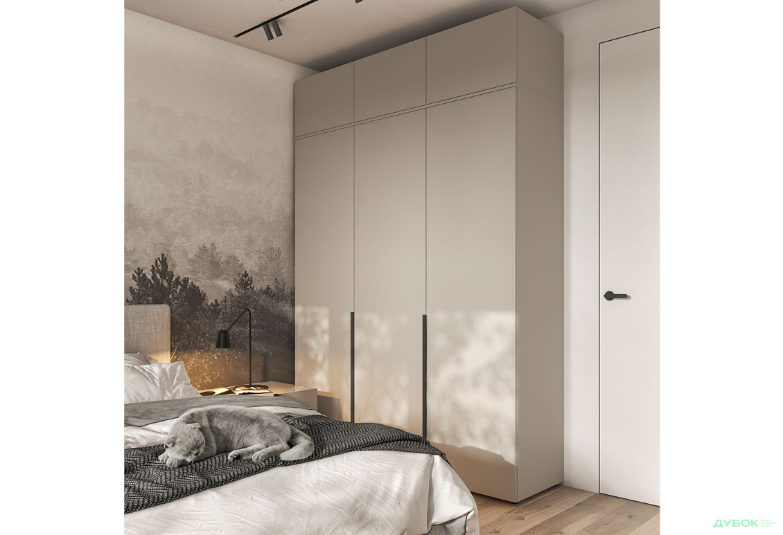 Шкаф Moreli Либерти (ST0027) 3-дверный с антресолью 180 см, кашемир - Изображение 2 Изображение 2 - Шкаф Moreli Либерти (ST0027) 3-дверный с антресолью 180 см, кашемир