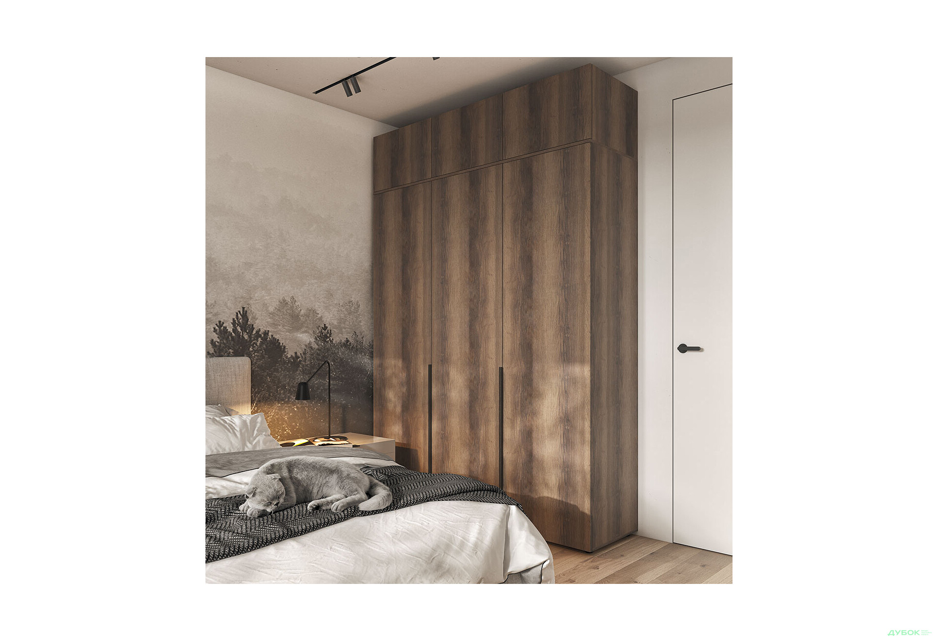 Шкаф Moreli Либерти (ST0027) 3-дверный с антресолью 180 см, дуб кверкус - Изображение 2 Изображение 2 - Шкаф Moreli Либерти (ST0027) 3-дверный с антресолью 180 см, дуб кверкус