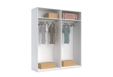 Шафа MiroMark Ідеа / Idea 4дв 179 см білий глянець