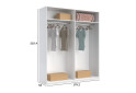 Шафа MiroMark Ідеа / Idea 4дв 179 см білий глянець - Зображення 2 Зображення 2 - Шафа MiroMark Ідеа / Idea 4дв 179 см білий глянець