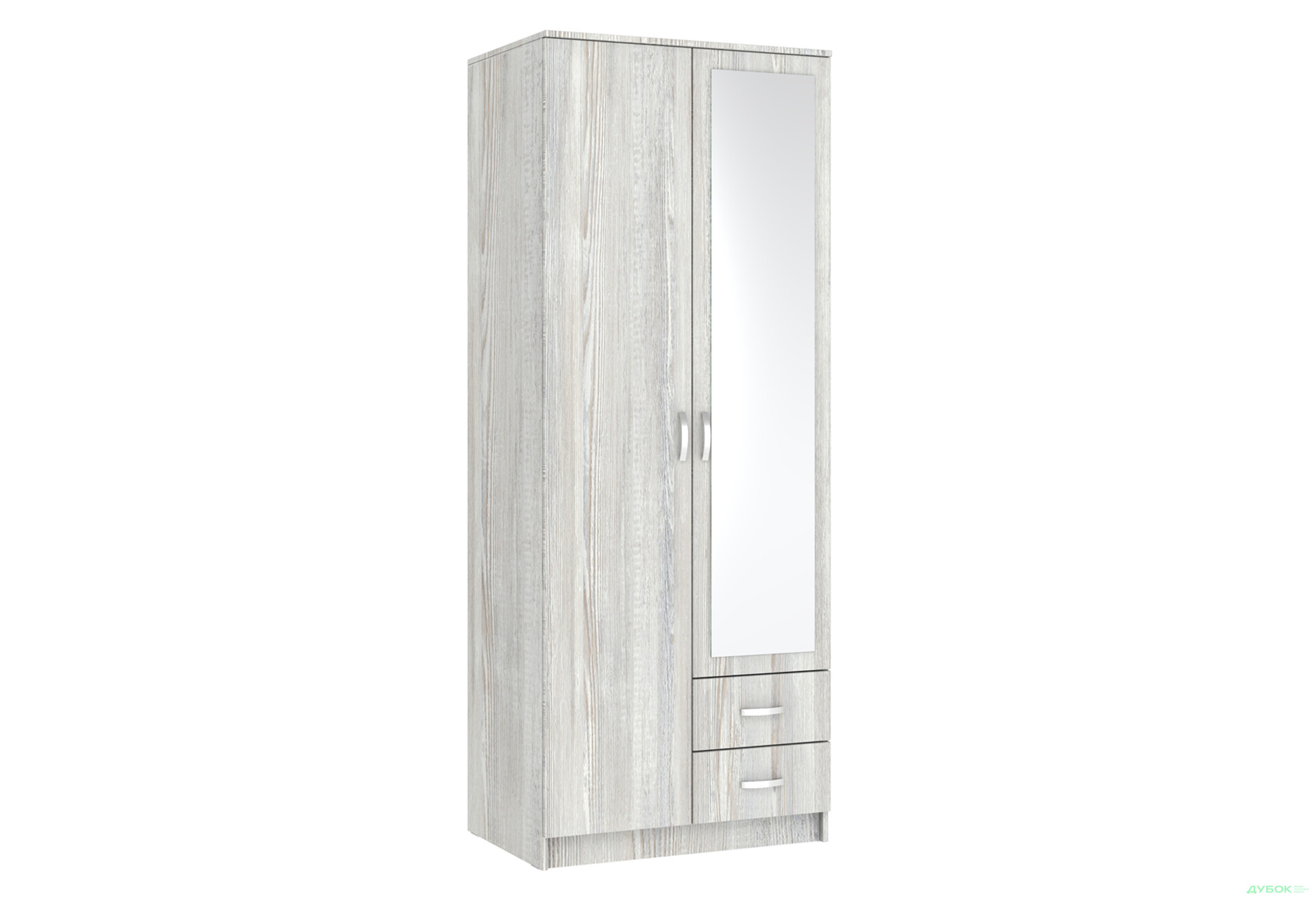 Шафа Київський стандарт М-стиль 2Д2Ш 2-дверна з дзеркалом 80 см - Зображення 2 Зображення 2 - Шафа Київський стандарт М-стиль 2Д2Ш 2-дверна з дзеркалом 80 см