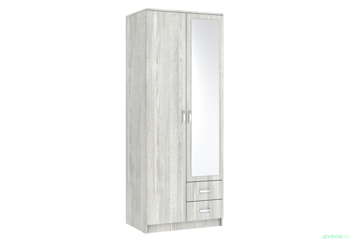 Шафа Київський стандарт М-стиль 2Д2Ш 2-дверна з дзеркалом 80 см - Зображення 2 Зображення 2 - Шафа Київський стандарт М-стиль 2Д2Ш 2-дверна з дзеркалом 80 см