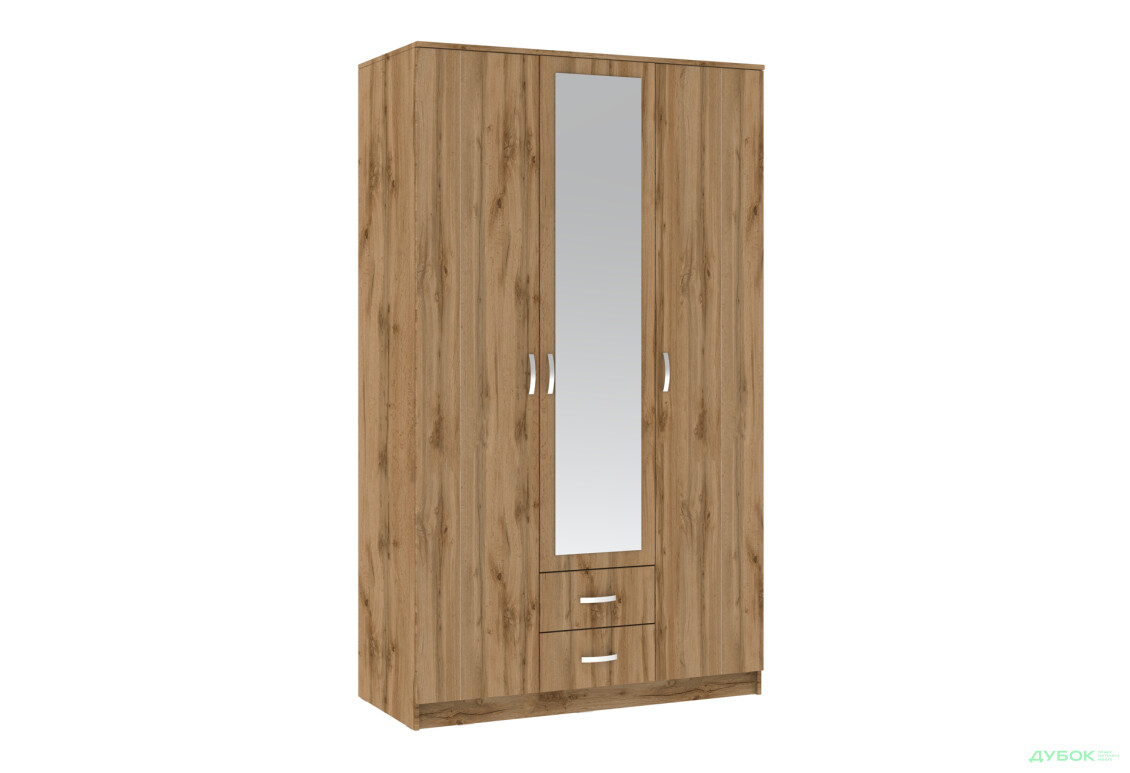 Шафа Київський стандарт М-стиль 3Д2Ш 3-дверна з дзеркалом 120 см - Зображення 2 Зображення 2 - Шафа Київський стандарт М-стиль 3Д2Ш 3-дверна з дзеркалом 120 см