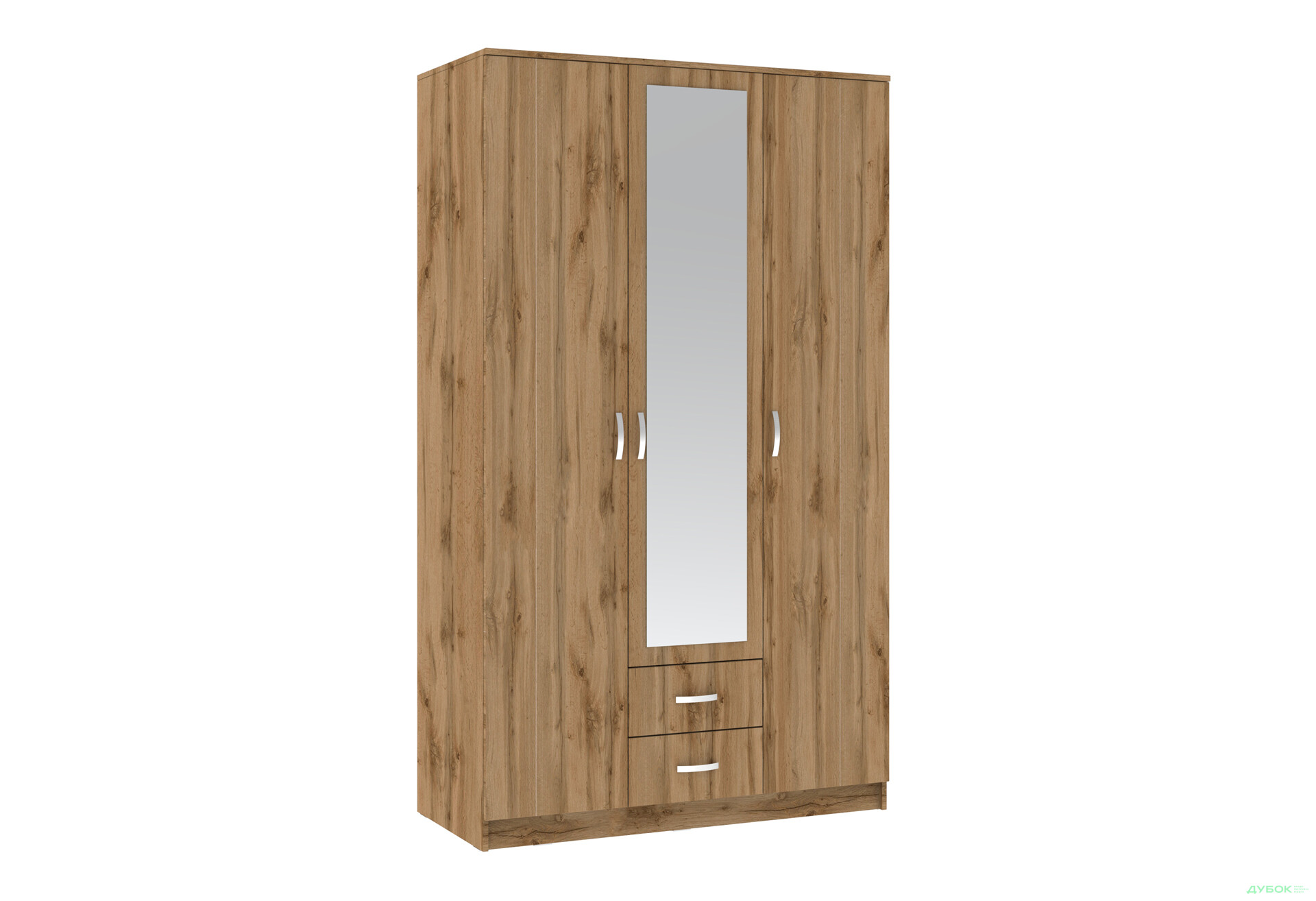 Шафа Київський стандарт М-стиль 3Д2Ш 3-дверна з дзеркалом 120 см дуб аппалачі - Зображення 1 Зображення 1 - Шафа Київський стандарт М-стиль 3Д2Ш 3-дверна з дзеркалом 120 см дуб аппалачі