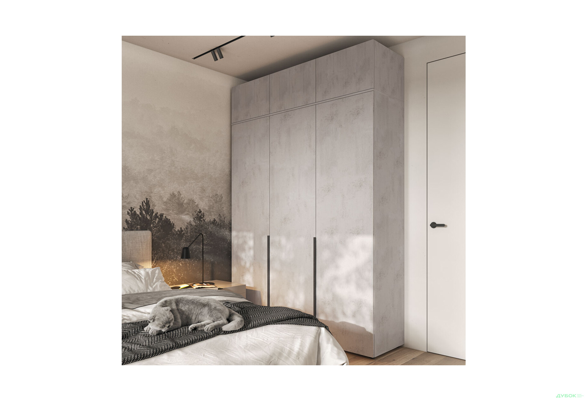 Антресоль Moreli Ліберті (STA-0027) 3-дверна 180 см, бетон тефра - Зображення 2 Зображення 2 - Антресоль Moreli Ліберті (STA-0027) 3-дверна 180 см, бетон тефра