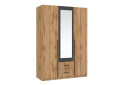Шафа Київський стандарт Ліон 3Д2Ш 3-дверна з дзеркалом 136 см дуб аппалачі / антрацит - Зображення 1 Зображення 1 - Шафа Київський стандарт Ліон 3Д2Ш 3-дверна з дзеркалом 136 см дуб аппалачі / антрацит