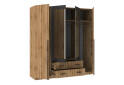 Шафа Київський стандарт Ліон 4Д2Ш 4-дверна з дзеркалом 181 см дуб аппалачі / антрацит - Зображення 3 Зображення 3 - Шафа Київський стандарт Ліон 4Д2Ш 4-дверна з дзеркалом 181 см дуб аппалачі / антрацит