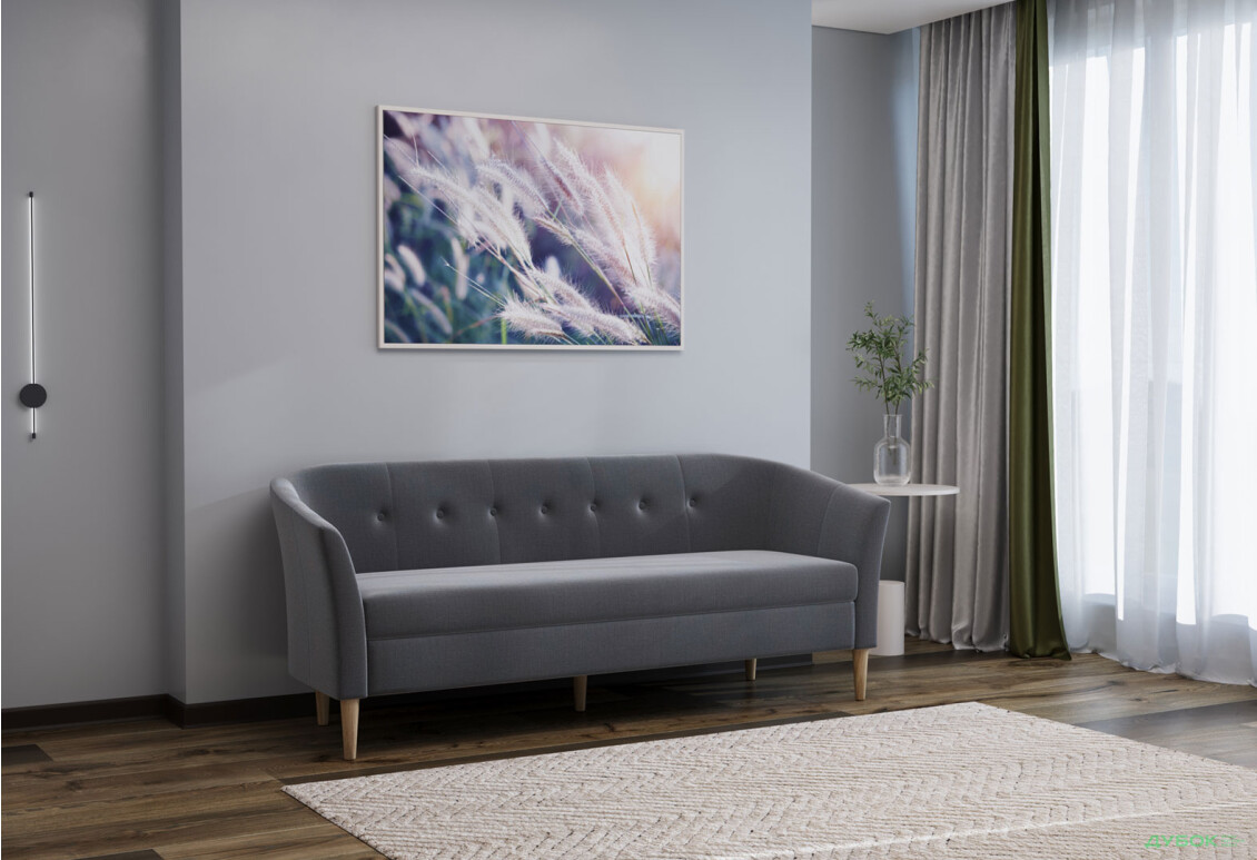 Диван UMa Соната 3С 191x66 см нераскладной серо-коричневый (Fancy 96) - Изображение 4 Изображение 4 - Диван UMa Соната 3С 191x66 см нераскладной серо-коричневый (Fancy 96)