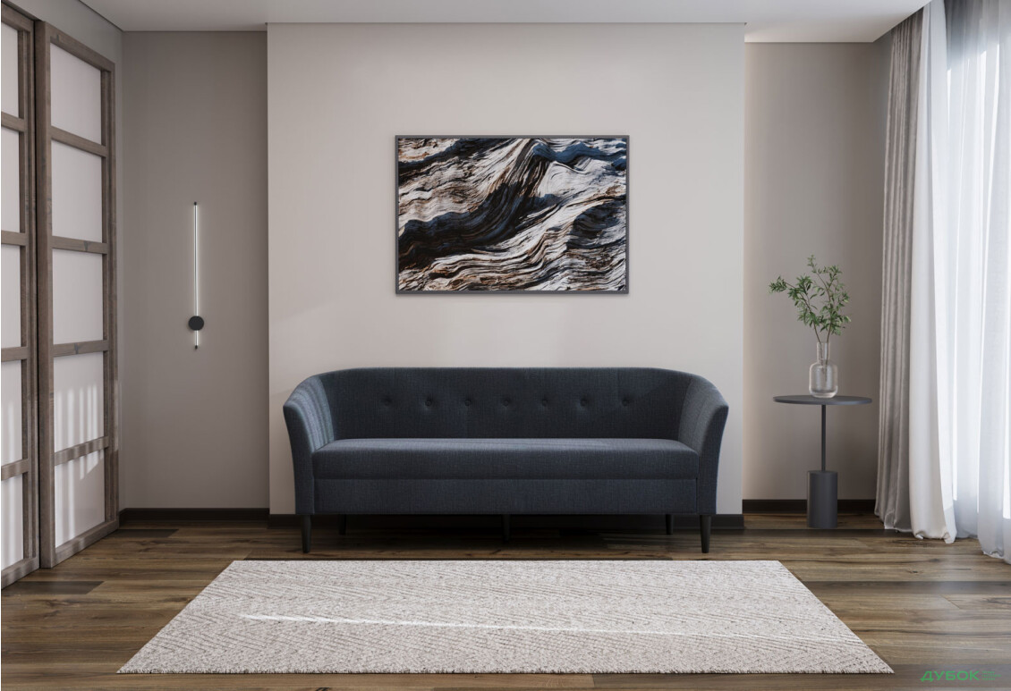 Диван UMa Соната 3С 191x66 см нераскладной графит (Fancy 97) - Изображение 3 Изображение 3 - Диван UMa Соната 3С 191x66 см нераскладной графит (Fancy 97)