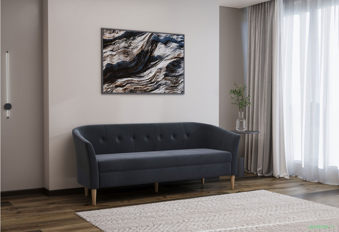 Диван UMa Соната 3С 191x66 см нераскладной графит (Fancy 97) - Изображение 4 Изображение 4 - Диван UMa Соната 3С 191x66 см нераскладной графит (Fancy 97)