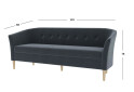 Диван UMa Соната 3С 191x66 см нераскладной графит (Fancy 97) - Изображение 11 Изображение 11 - Диван UMa Соната 3С 191x66 см нераскладной графит (Fancy 97)