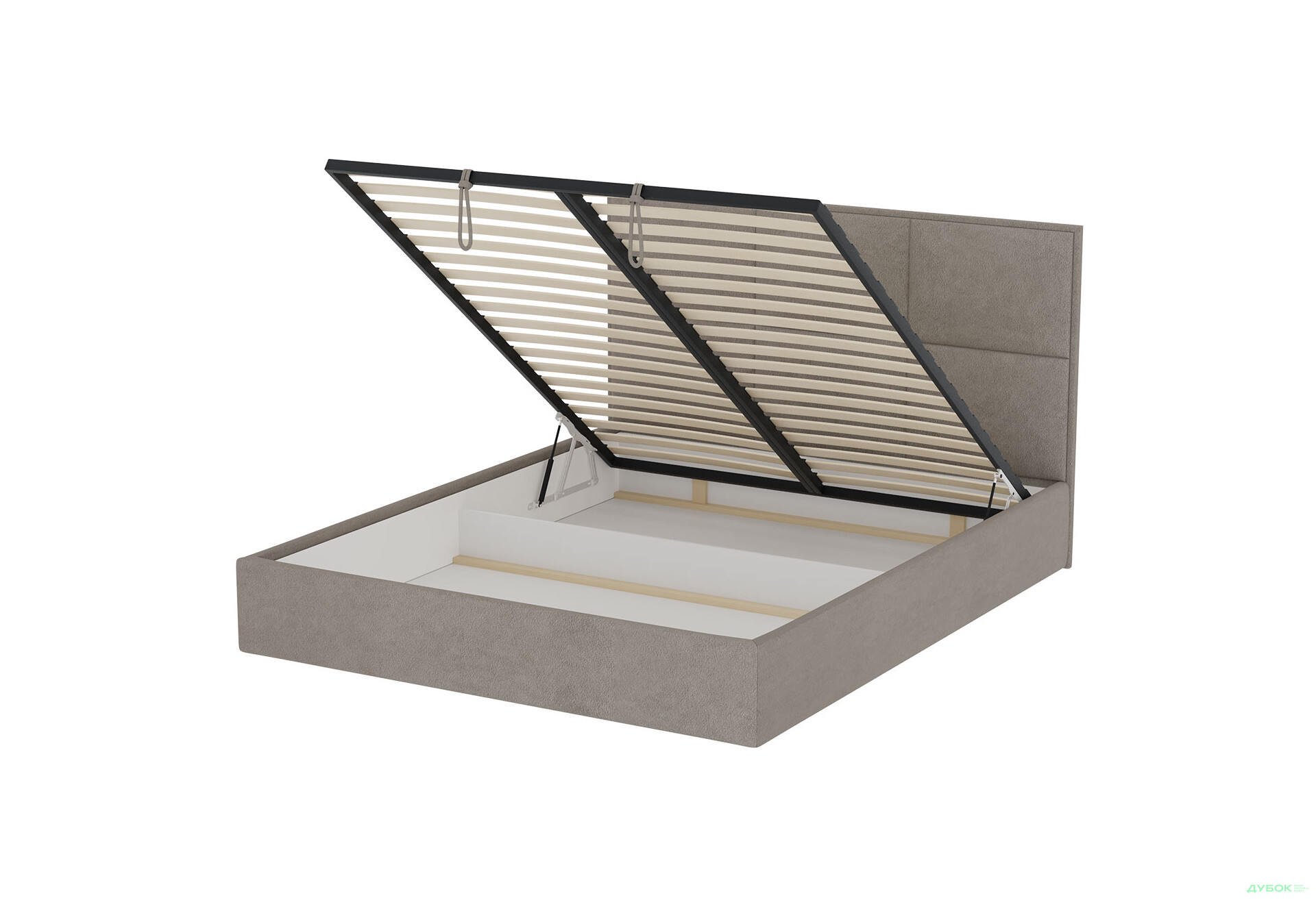 Ліжко-подіум VND Астон підйомне 160х200 см, Siena 1009 Cocoa (беж) - Зображення 5 Зображення 5 - Ліжко-подіум VND Астон підйомне 160х200 см, Siena 1009 Cocoa (беж)