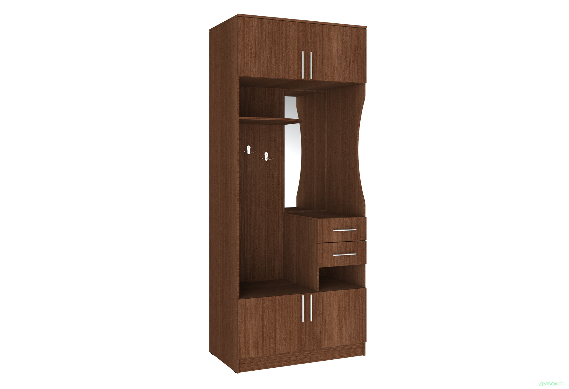 Передпокій Київський стандарт B-2 4-дверний з шухлядами і дзеркалом 100 см - Зображення 5 Зображення 5 - Передпокій Київський стандарт B-2 4-дверний з шухлядами і дзеркалом 100 см