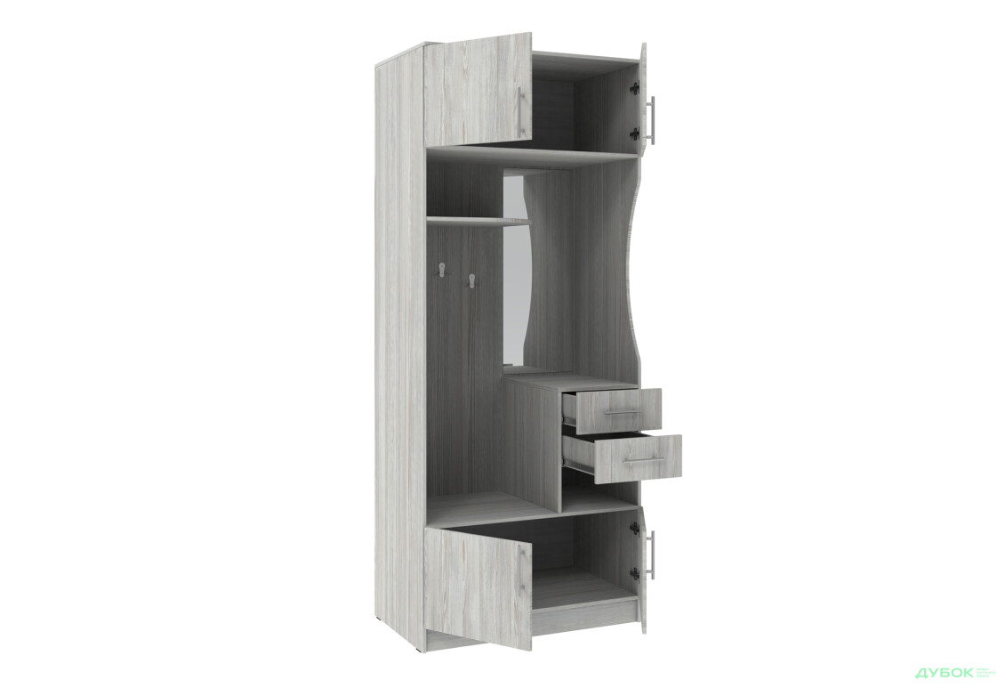 Передпокій Київський стандарт B-2 4-дверний з шухлядами і дзеркалом 100 см - Зображення 3 Зображення 3 - Передпокій Київський стандарт B-2 4-дверний з шухлядами і дзеркалом 100 см