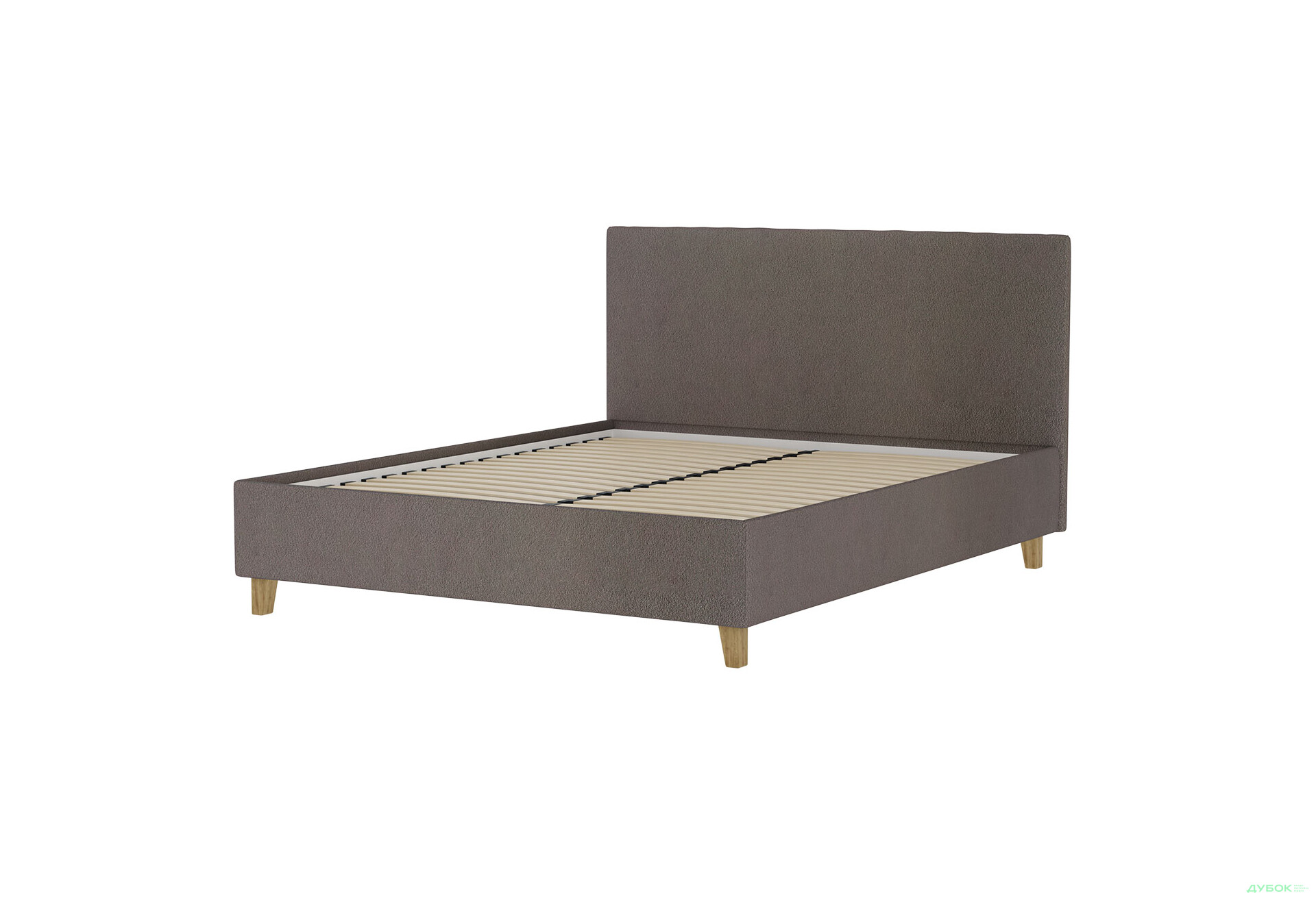 Ліжко VND Соло з підйомним механізмом 160х200 см, Siena 1005 Hazelnut (сірий), ніжки лак - Зображення 4 Зображення 4 - Ліжко VND Соло з підйомним механізмом 160х200 см, Siena 1005 Hazelnut (сірий), ніжки лак