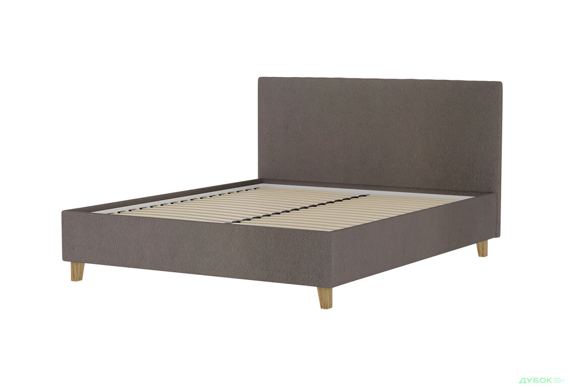 Ліжко VND Соло з підйомним механізмом 160х200 см, Siena 1005 Hazelnut (сірий), ніжки лак - Зображення 4 Зображення 4 - Ліжко VND Соло з підйомним механізмом 160х200 см, Siena 1005 Hazelnut (сірий), ніжки лак