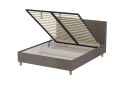 Ліжко VND Соло з підйомним механізмом 160х200 см, Siena 1005 Hazelnut (сірий), ніжки лак - Зображення 5 Зображення 5 - Ліжко VND Соло з підйомним механізмом 160х200 см, Siena 1005 Hazelnut (сірий), ніжки лак