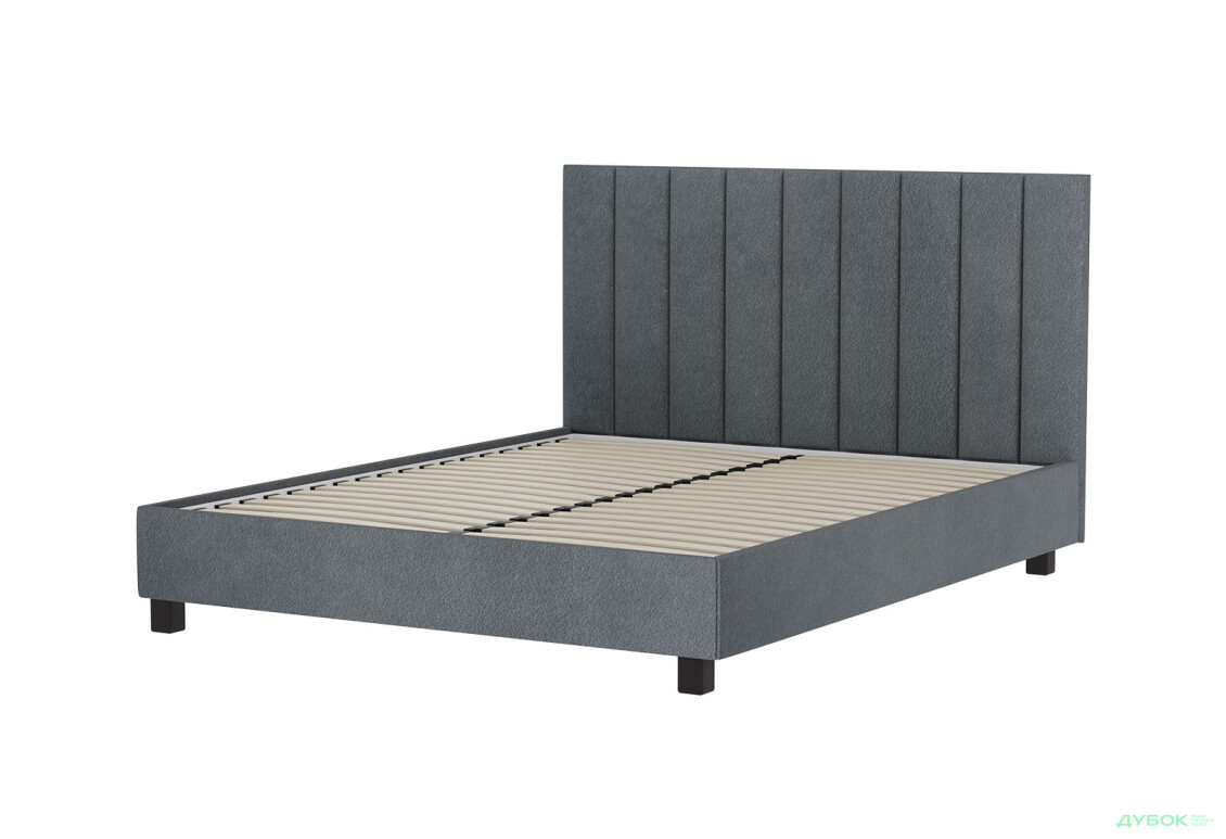 Ліжко VND Віола з підйомним механізмом 160х200 см, Делано 705 (сірий), ніжки венге - Зображення 4 Зображення 4 - Ліжко VND Віола з підйомним механізмом 160х200 см, Делано 705 (сірий), ніжки венге