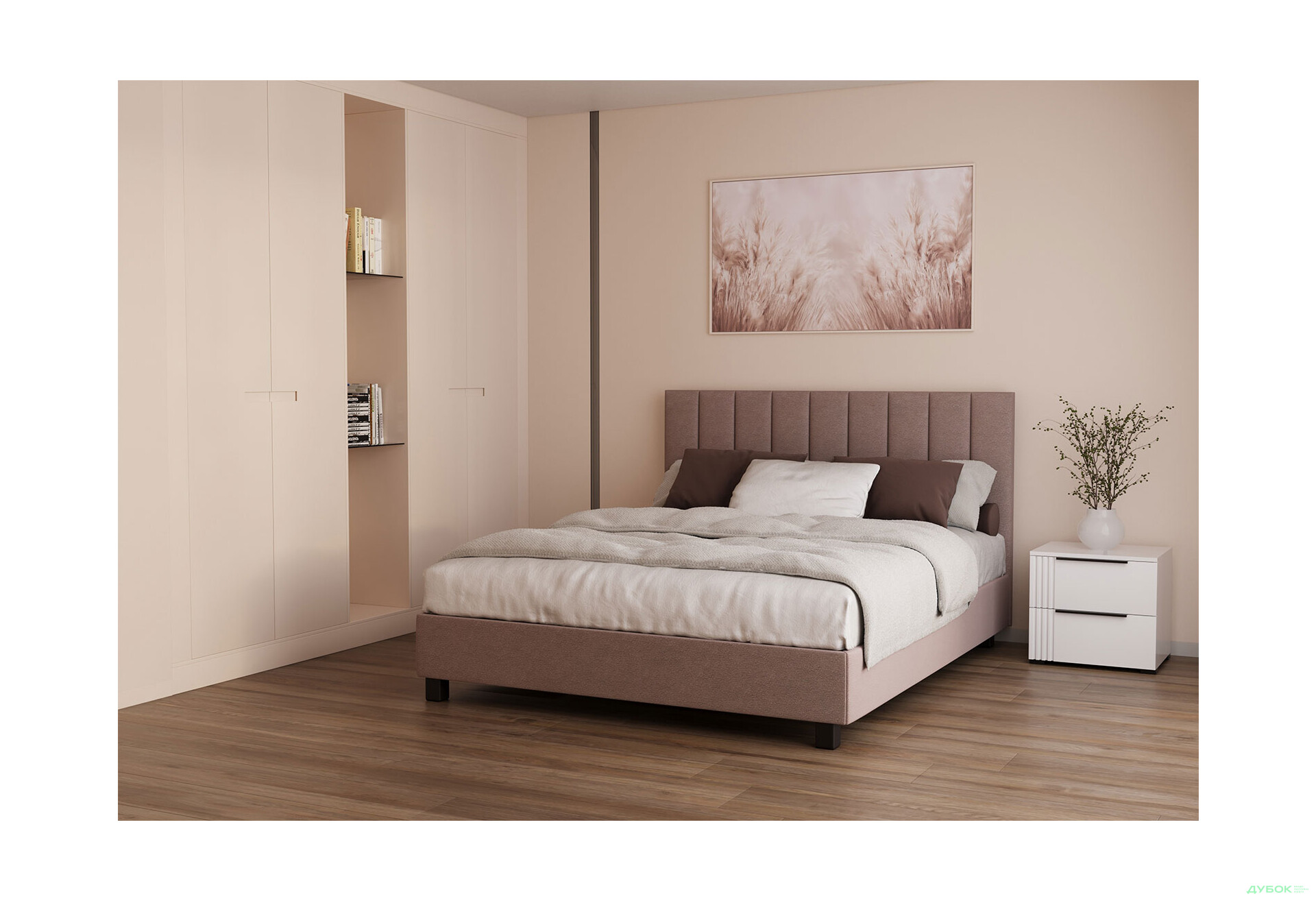 Ліжко VND Віола з підйомним механізмом 160х200 см, Зеніт 48 (беж), ніжки венге - Зображення 2 Зображення 2 - Ліжко VND Віола з підйомним механізмом 160х200 см, Зеніт 48 (беж), ніжки венге