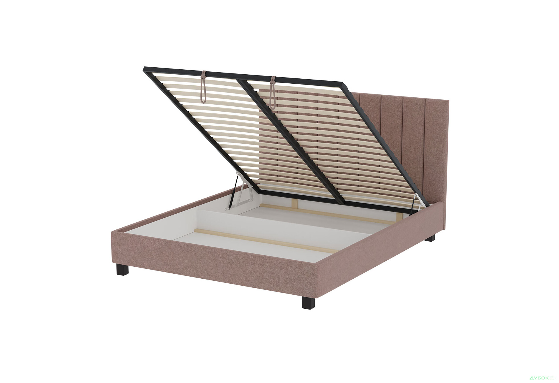 Ліжко VND Віола з підйомним механізмом 160х200 см, Зеніт 48 (беж), ніжки венге - Зображення 5 Зображення 5 - Ліжко VND Віола з підйомним механізмом 160х200 см, Зеніт 48 (беж), ніжки венге