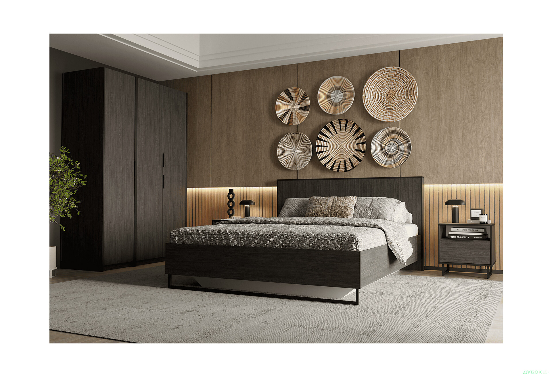 Ліжко Moreli Forte / Форте 160х200 см з вкладом, венге - Зображення 2 Зображення 2 - Ліжко Moreli Forte / Форте 160х200 см з вкладом, венге