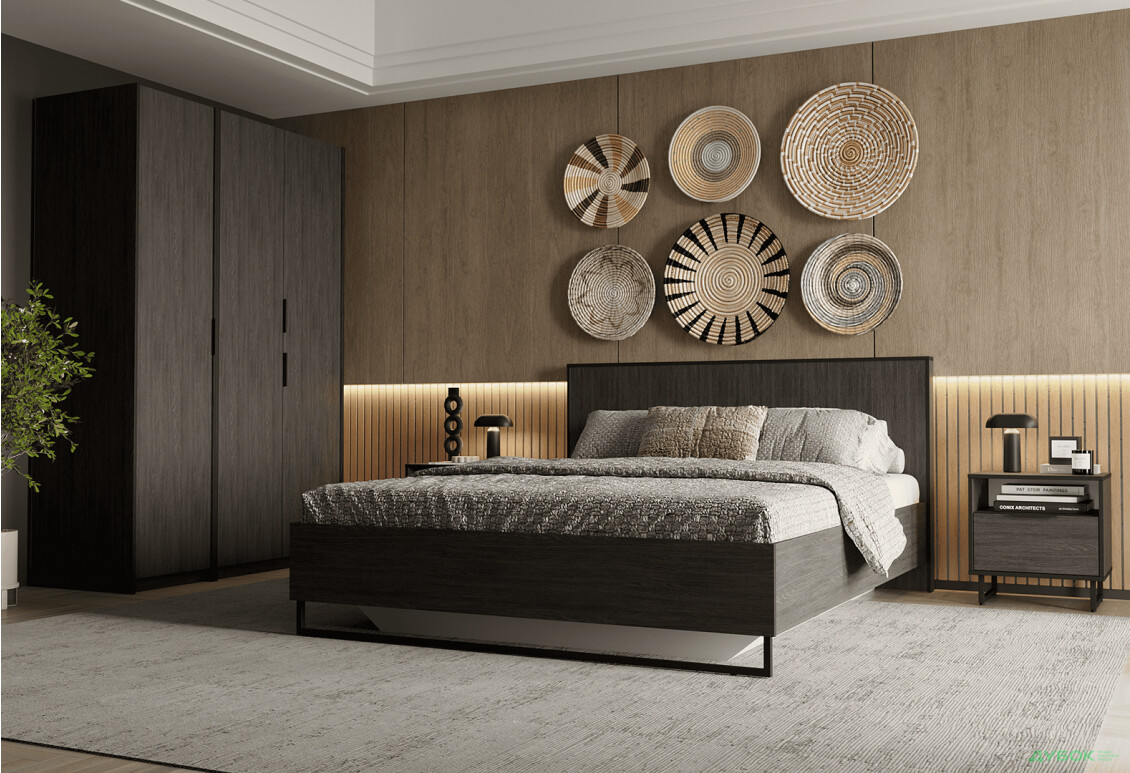 Ліжко Moreli Forte / Форте 160х200 см з вкладом, венге - Зображення 2 Зображення 2 - Ліжко Moreli Forte / Форте 160х200 см з вкладом, венге