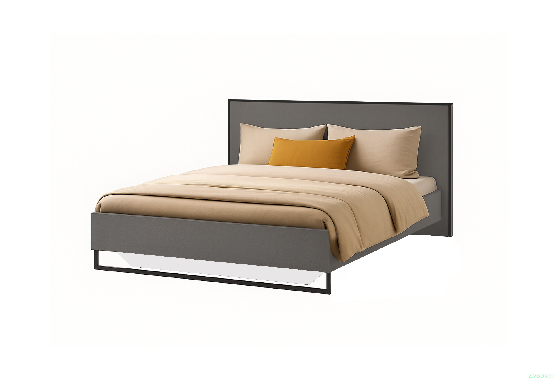 Изображение 1 - Кровать Moreli Forte / Форте 160х200 см с вкладом, антрацит