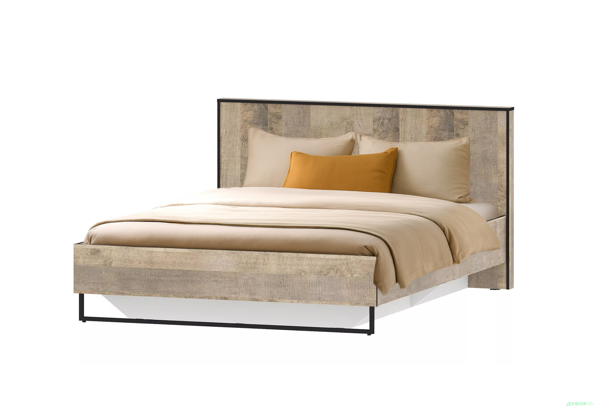 Ліжко Moreli Forte / Форте 160х200 см з вкладом, дуб гранж пісочний - Зображення 1 Зображення 1 - Ліжко Moreli Forte / Форте 160х200 см з вкладом, дуб гранж пісочний