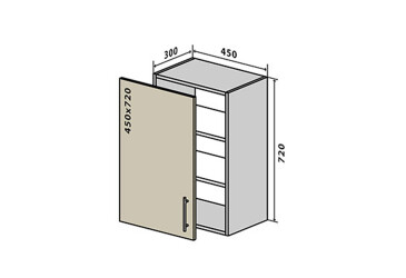 В4 Тумба 1Д 45 Прайм Люкс / Prime Luxe Вип-Мастер