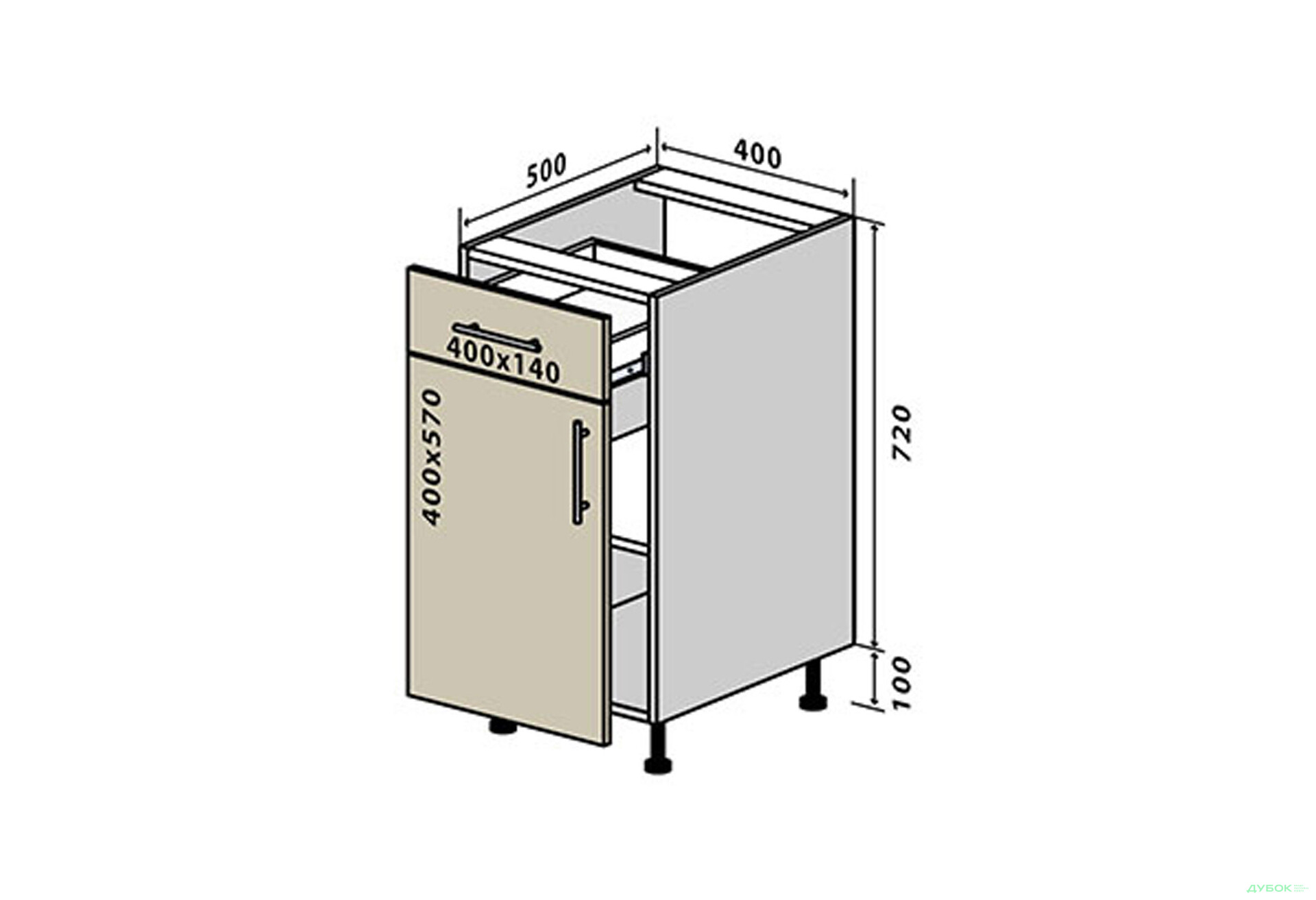 Н23 Тумба 1Ш1Д 40 Прайм Люкс / Prime Luxe VIP-master - Зображення 1 Зображення 1 - Н23 Тумба 1Ш1Д 40 Прайм Люкс / Prime Luxe VIP-master