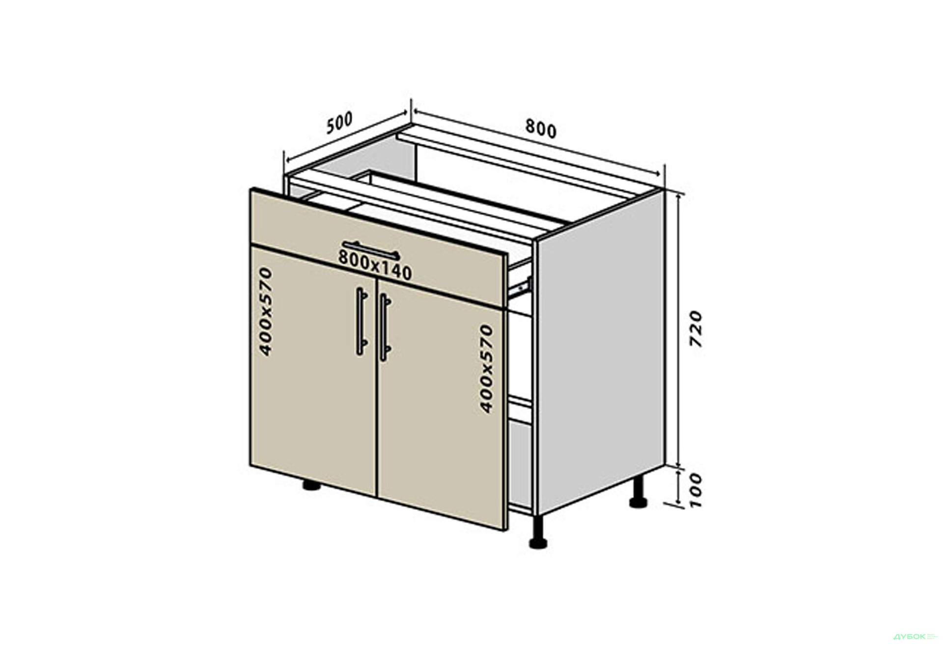 Н31 Тумба 1Ш2Д 80 Прайм Люкс / Prime Luxe VIP-master - Зображення 1 Зображення 1 - Н31 Тумба 1Ш2Д 80 Прайм Люкс / Prime Luxe VIP-master