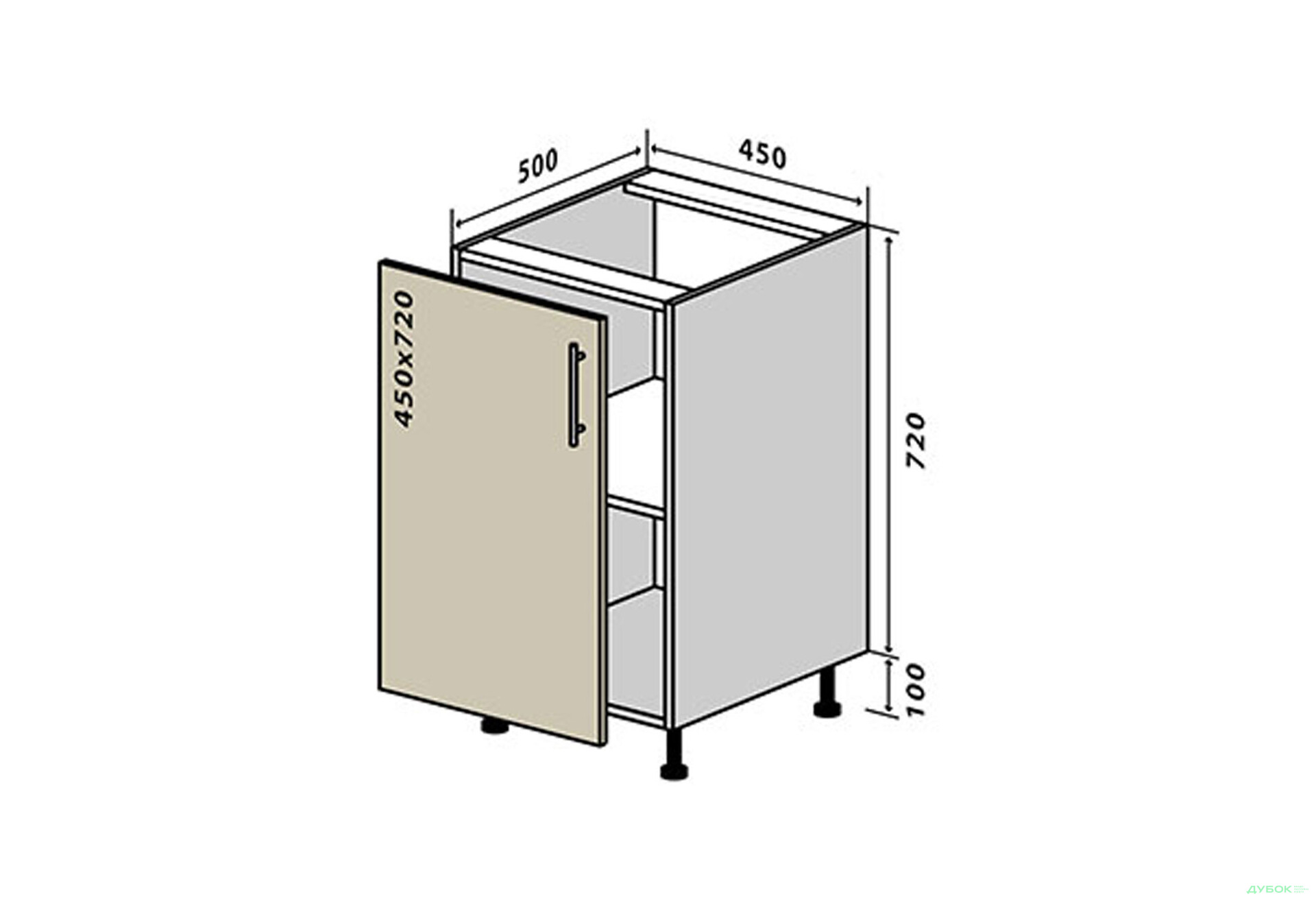 Н4 Тумба 1Д 45 Прайм Люкс / Prime Luxe VIP-master - Зображення 1 Зображення 1 - Н4 Тумба 1Д 45 Прайм Люкс / Prime Luxe VIP-master