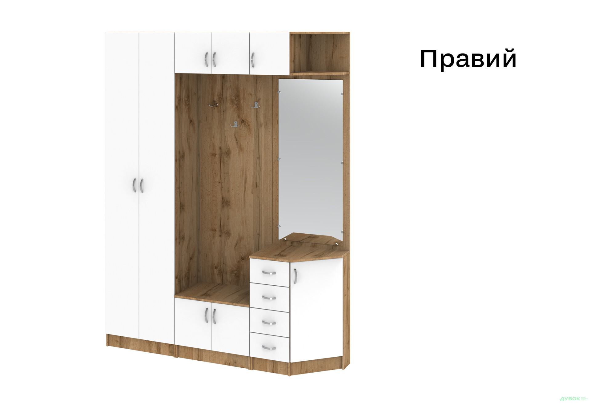 Изображение 12 - Прихожая Киевский стандарт Классика Д 8-дверный с ящиками 180 см