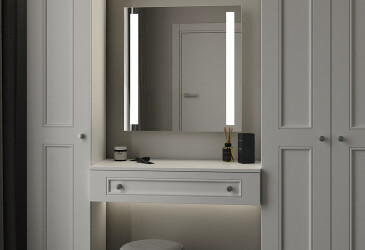 Зеркало Верона 700х700 кнопка Moreli