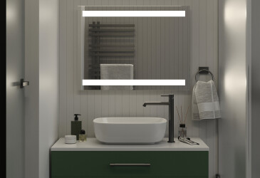 Зеркало Верона 1000х800 кнопка Moreli