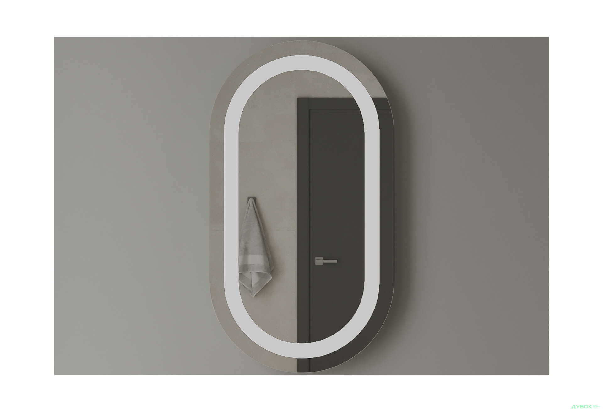 Зображення 3 - Дзеркало Лідс 800х500 кнопка Moreli