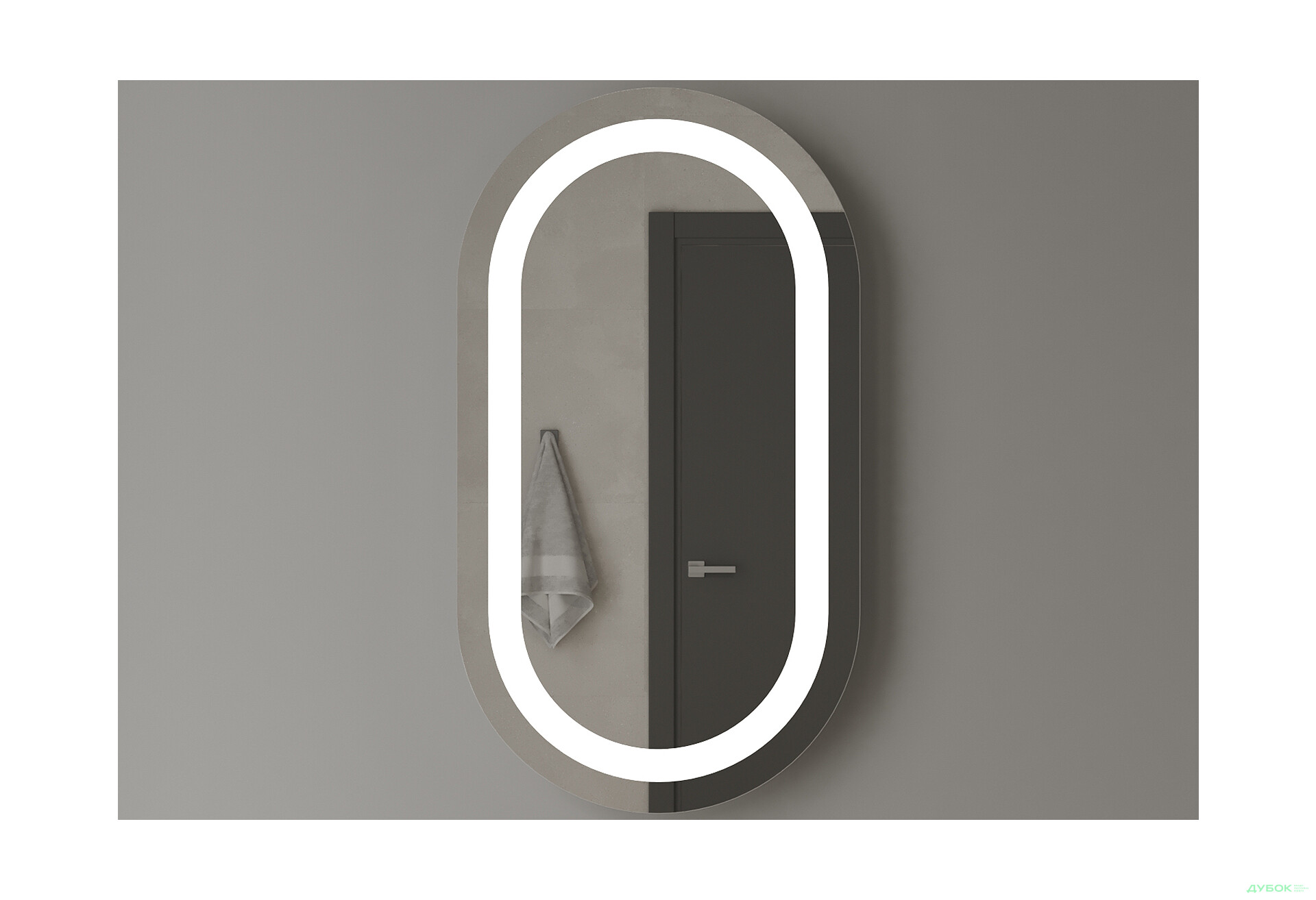 Зображення 4 - Дзеркало Лідс 800х500 кнопка Moreli