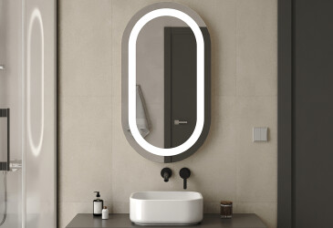 Зеркало Лидс 1000х600 кнопка Moreli