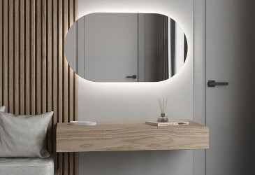 Зеркало Лиль 900х600 кнопка Moreli