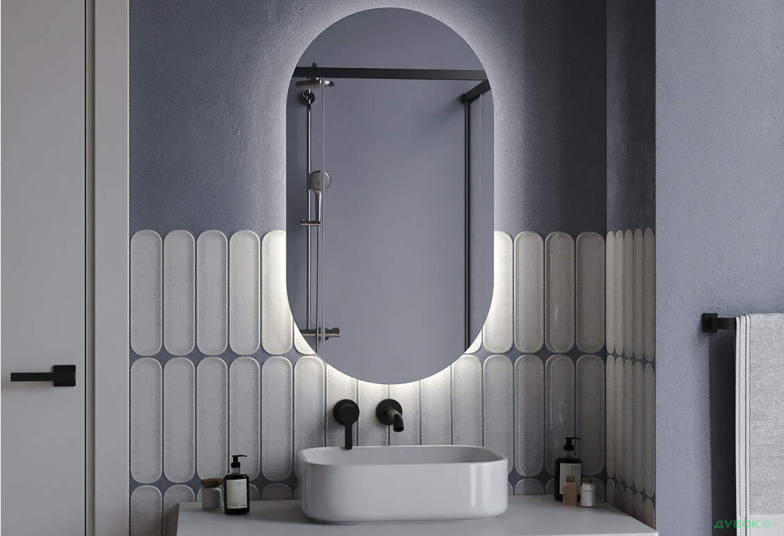 Зображення 5 - Дзеркало Ліль 1500х700 кнопка Moreli