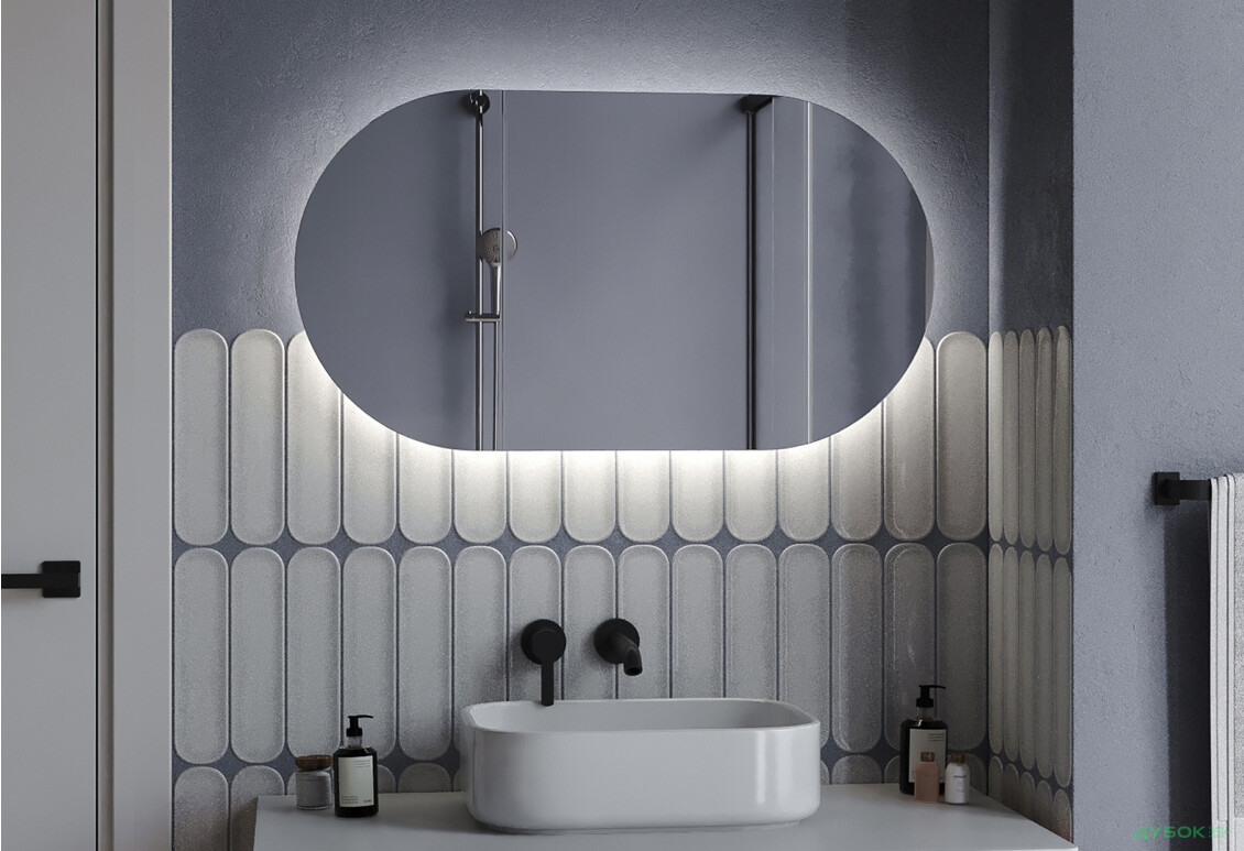 Зображення 7 - Дзеркало Ліль 1500х700 кнопка Moreli