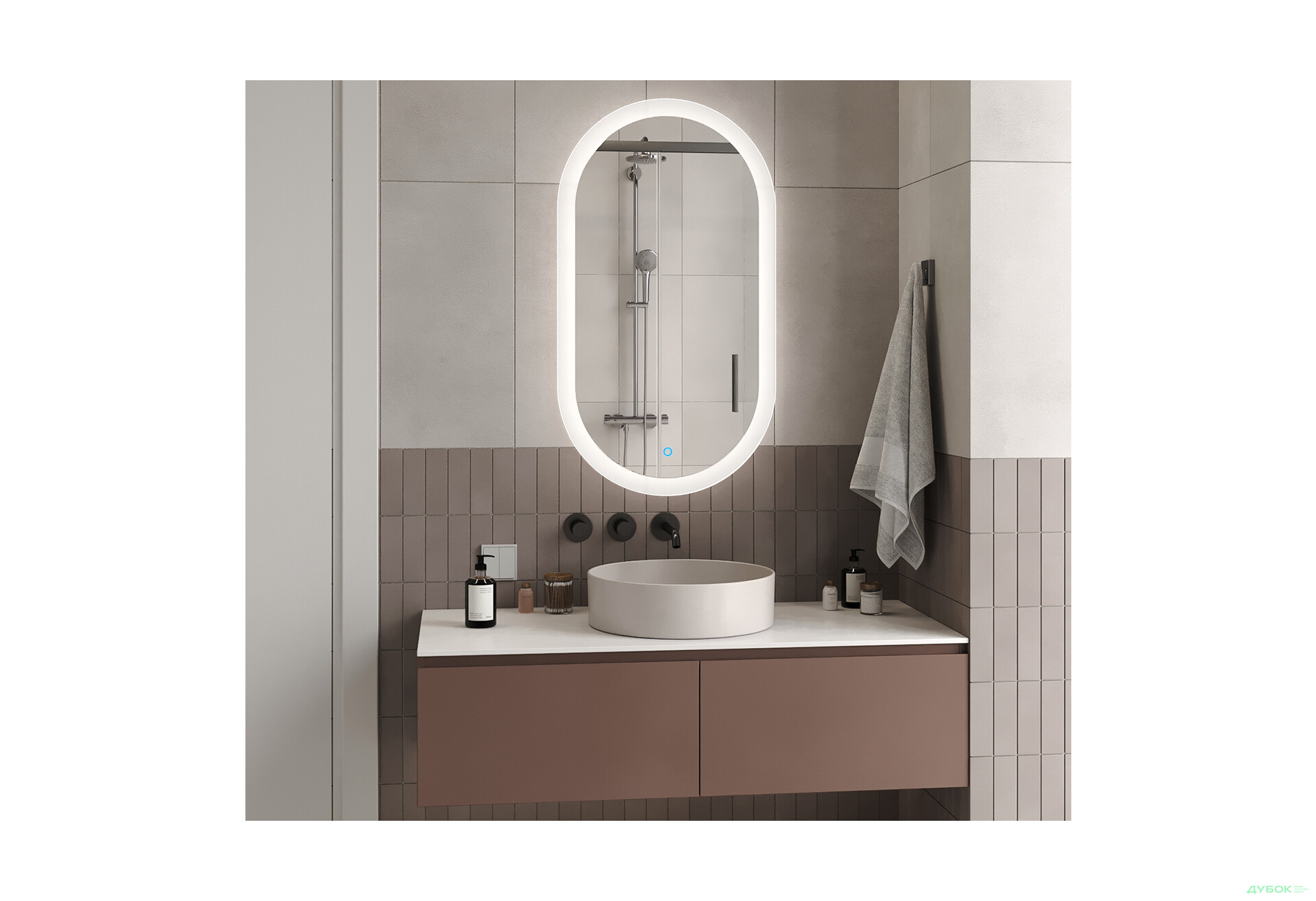 Зображення 6 - Дзеркало Ліон 1200х600 сенсор Moreli