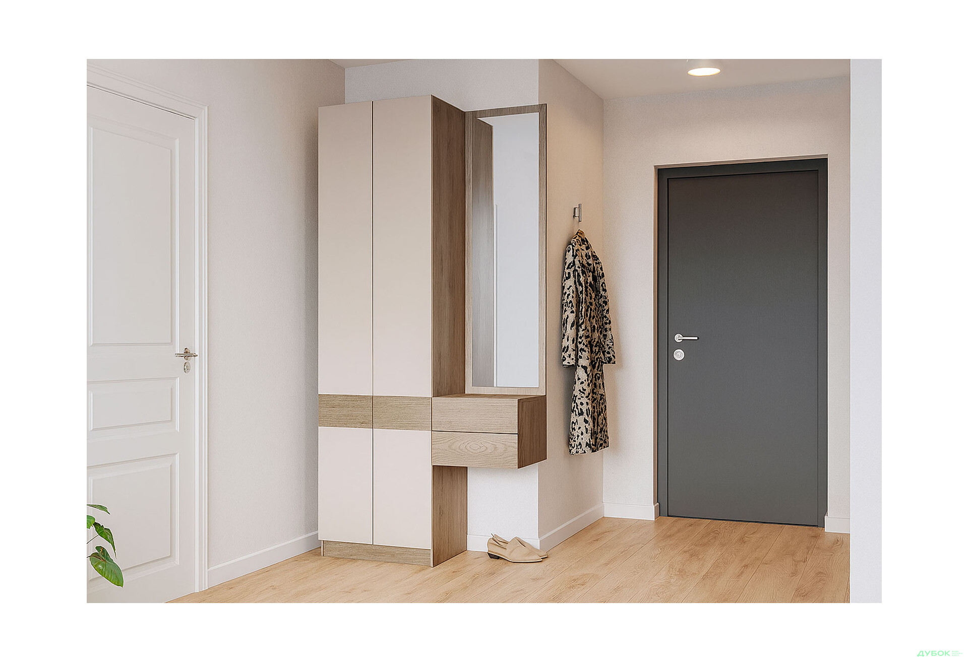 Изображение 1 - Прихожая Сола Doros 105 см, канноло / кашемир