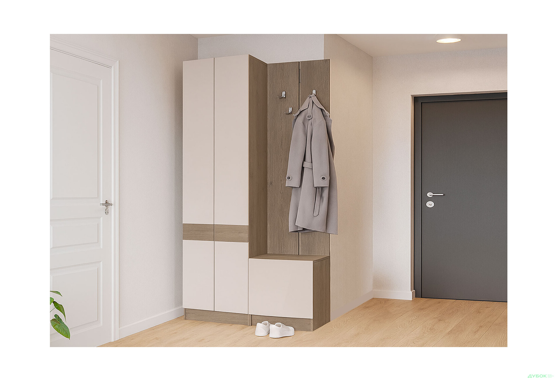 Зображення 1 - Передпокій Сола Doros 120 см, канноло / кашемір