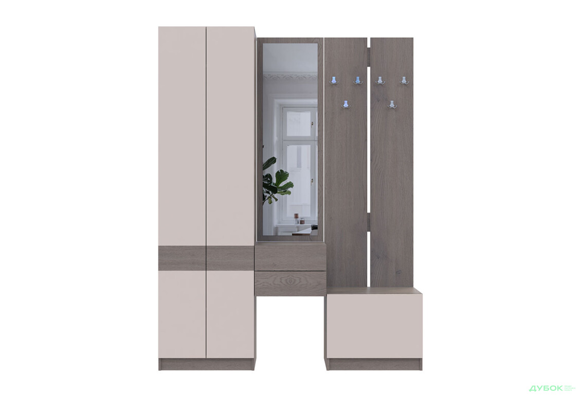 Зображення 3 - Передпокій Сола Doros 165 см, канноло / кашемір