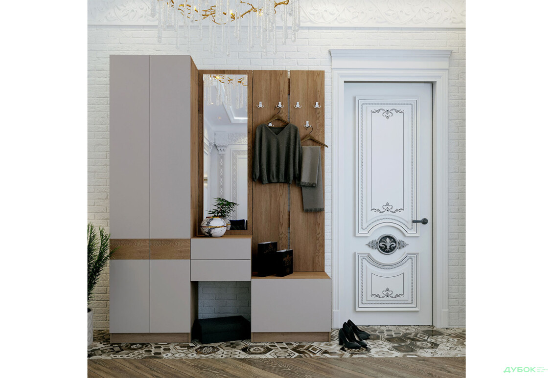 Передпокій Сола Doros 165 см, канноло / кашемір